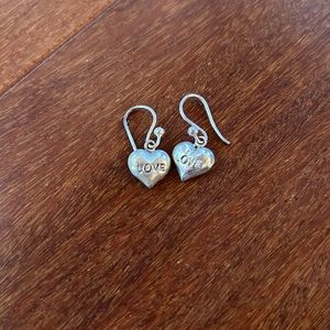 Silver Heart Earrings